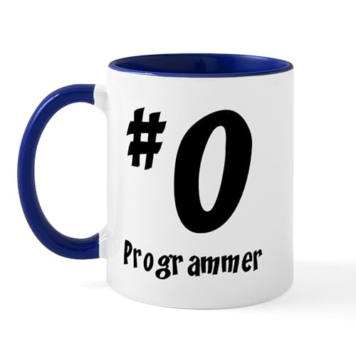 White/Navy Inside - #0 Programmer Mug