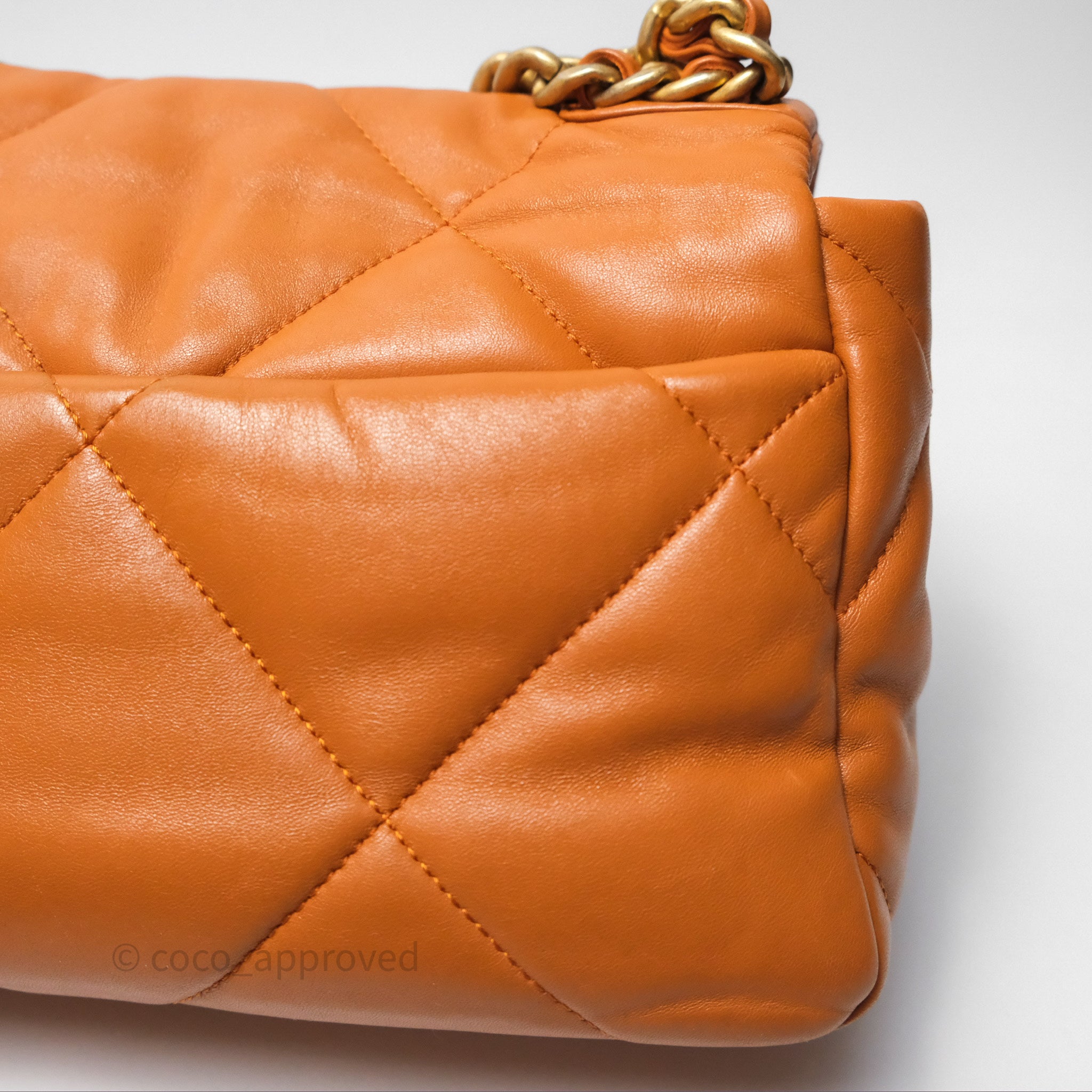 Chanel 19 Small Handbag in Caramel with Mixed Hardware - Luxury Designer Shoulder Bag for Women, Perfect for Date Nights & Special Occasions