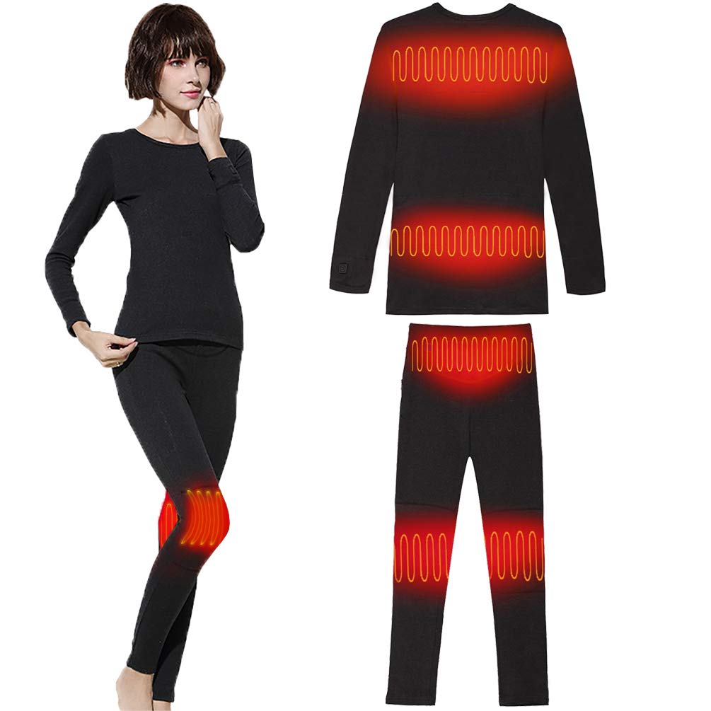 Thermal Underwear for Men & Women - Heated Baselayer Winter Clothing for Indoor, Outdoor & Sports Activities | Perfect for Skiing, Hiking & Cold Weather Work