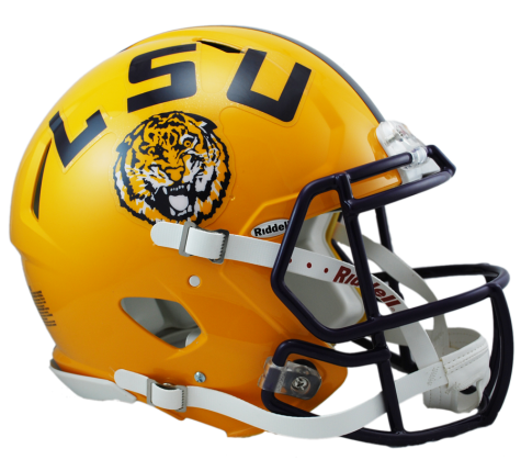 LSU Revolution Speed Authentic Football Helmet - Official College Football Gear for Players & Fans - Perfect for Game Day, Training & Collectibles