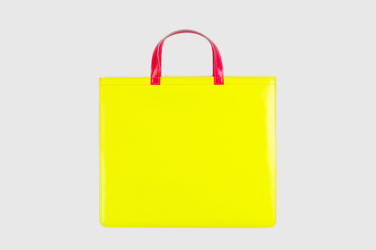 SUPER FLUO TOTE BAG - Waterproof & Durable Shopping Bag for Groceries, Beach, Gym & Travel - Trendy Fluorescent Tote for Women & Men