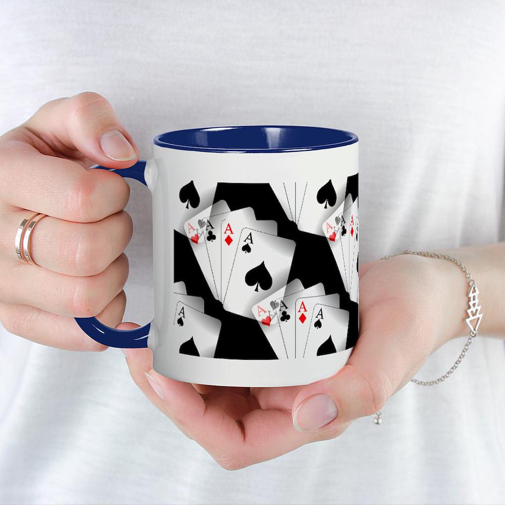 Poker Dreams 11 oz Ceramic Coffee Mug (325 ml) - Perfect for Poker Lovers, Game Nights & Office Use - Durable & Stylish Coffee Cup by CafePress