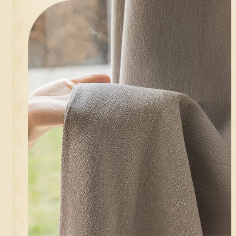 Claire Polyester Wavy Pattern Curtain Swatch - Elegant Window Treatment for Living Room, Bedroom & Home Decor