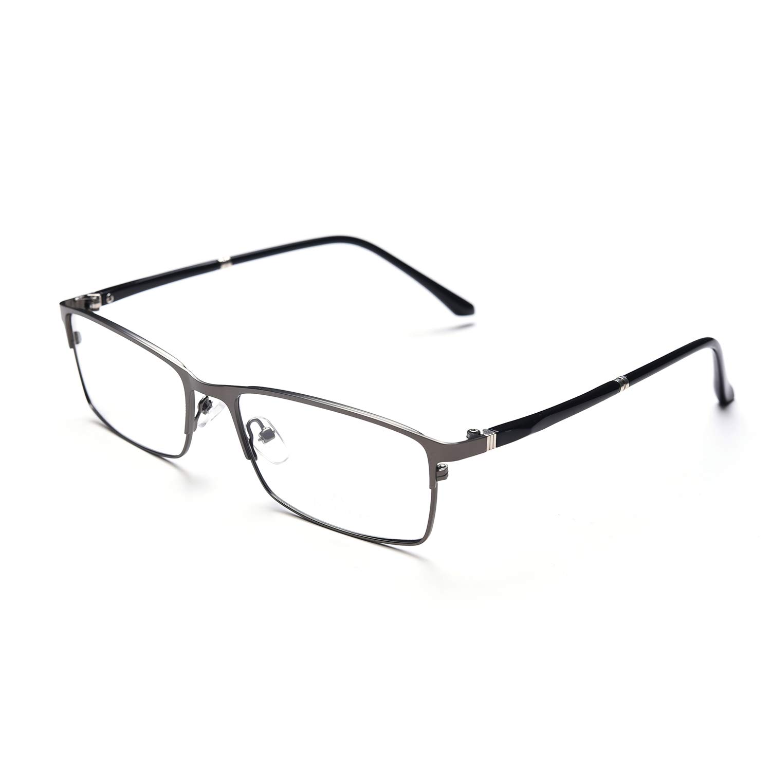 Lightweight Blue Light Blocking Reading Glasses for Men & Women - Anti-Eye Strain Computer Glasses with Metal Frame - Perfect for Office Work, Gaming & Screen Time