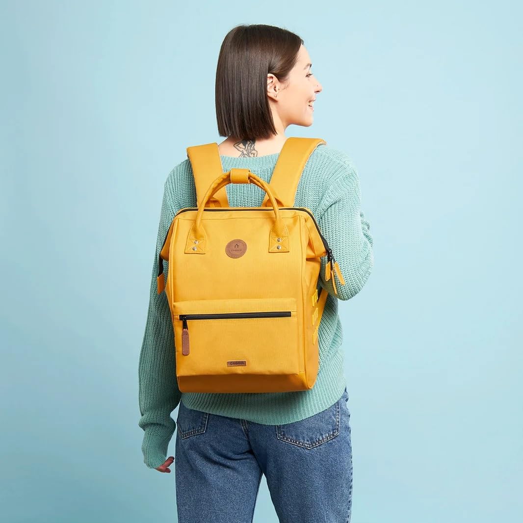 CABAIA Waterproof Backpack with 2 Pockets - Lifetime Warranty - Stylish Unisex Design for Men & Women - Perfect for School, Travel & Business - Vegan Certified - Great for Commuting, Office Work & Weekend Getaways