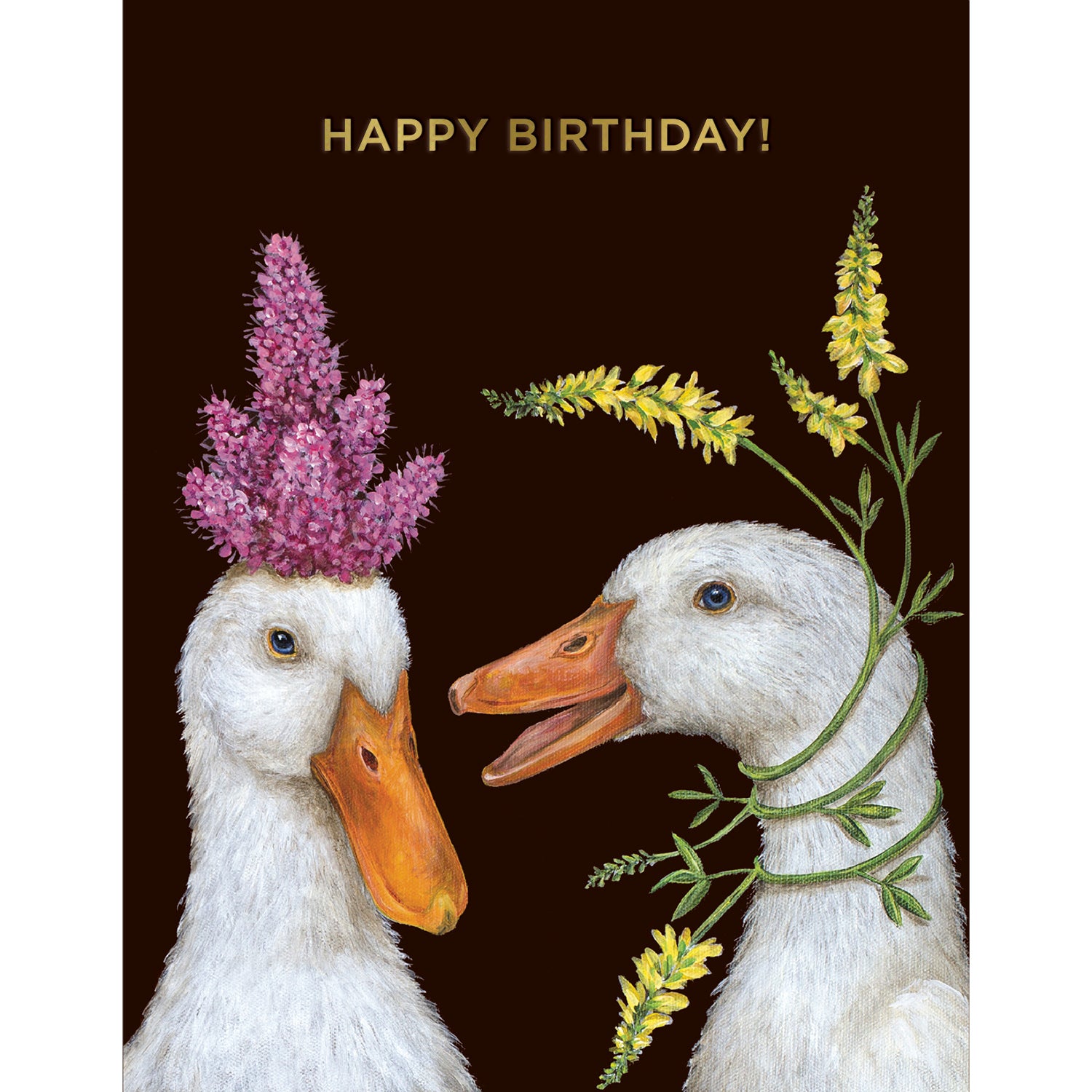 Funny Birthday Ducks Greeting Card - Cute Duck Design for Birthday Wishes - Perfect for Friends, Family & Coworkers