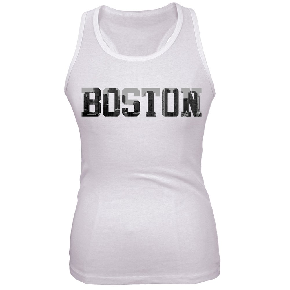 Old Glory Boston Juniors White Tank Top - X-Large - Comfortable Athletic Wear for Sports & Casual Outfits