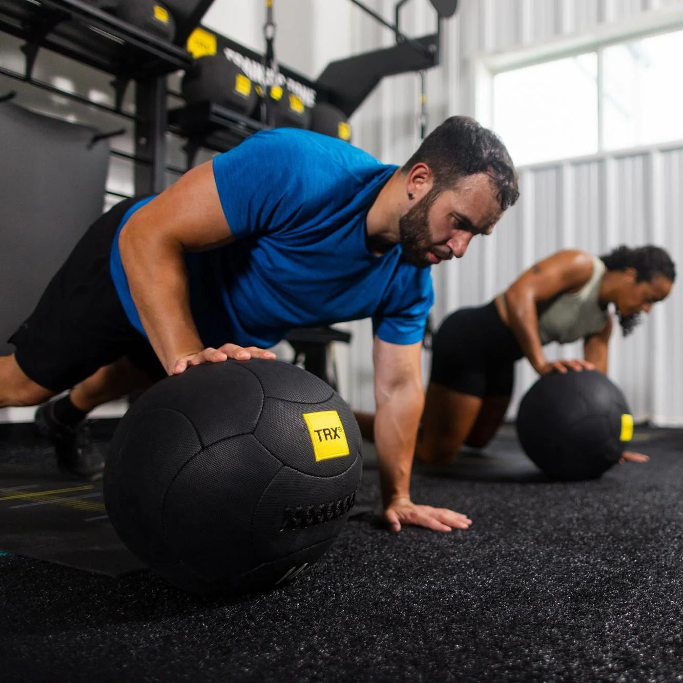 TRX 10 Medicine Ball 12lbs - Premium Weighted Exercise Ball for Strength Training, CrossFit, Yoga & Home Gym Workouts - Perfect for Fitness Enthusiasts & Athletes