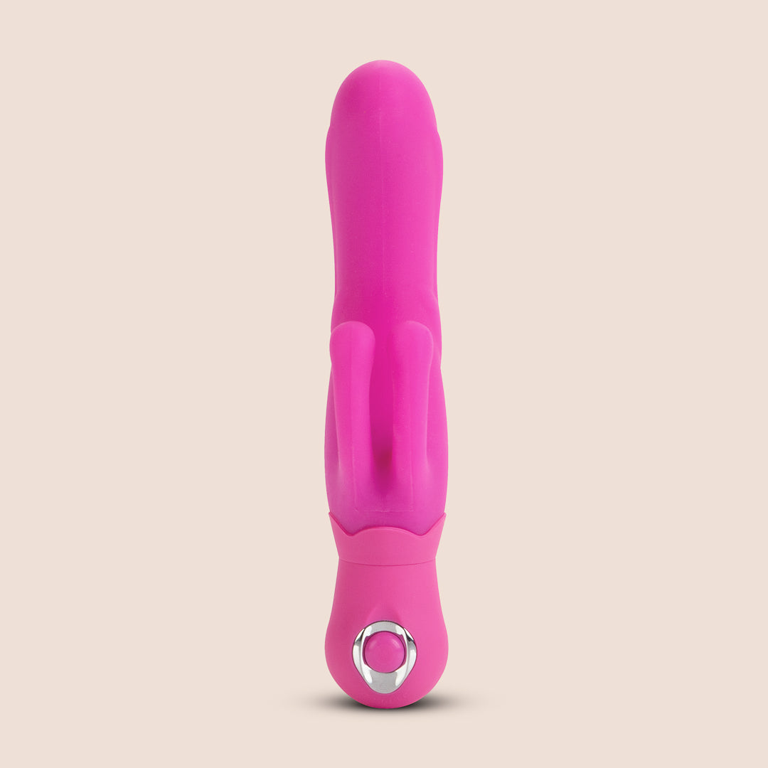 Posh Double Dancer - Compact Silicone Rabbit Vibrator for Women | Powerful Dual Stimulation | Waterproof & Rechargeable | Perfect for Couples Play & Solo Pleasure
