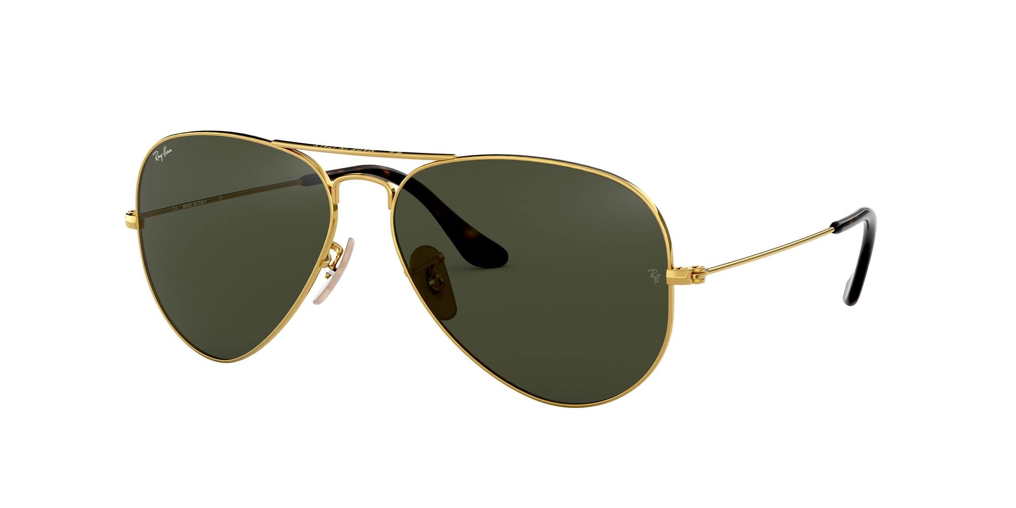 Ray-Ban RB3025 Classic Aviator Sunglasses for Men & Women - Polarized UV Protection Lenses - Stylish Pilot Shades for Driving, Travel & Outdoor Activities