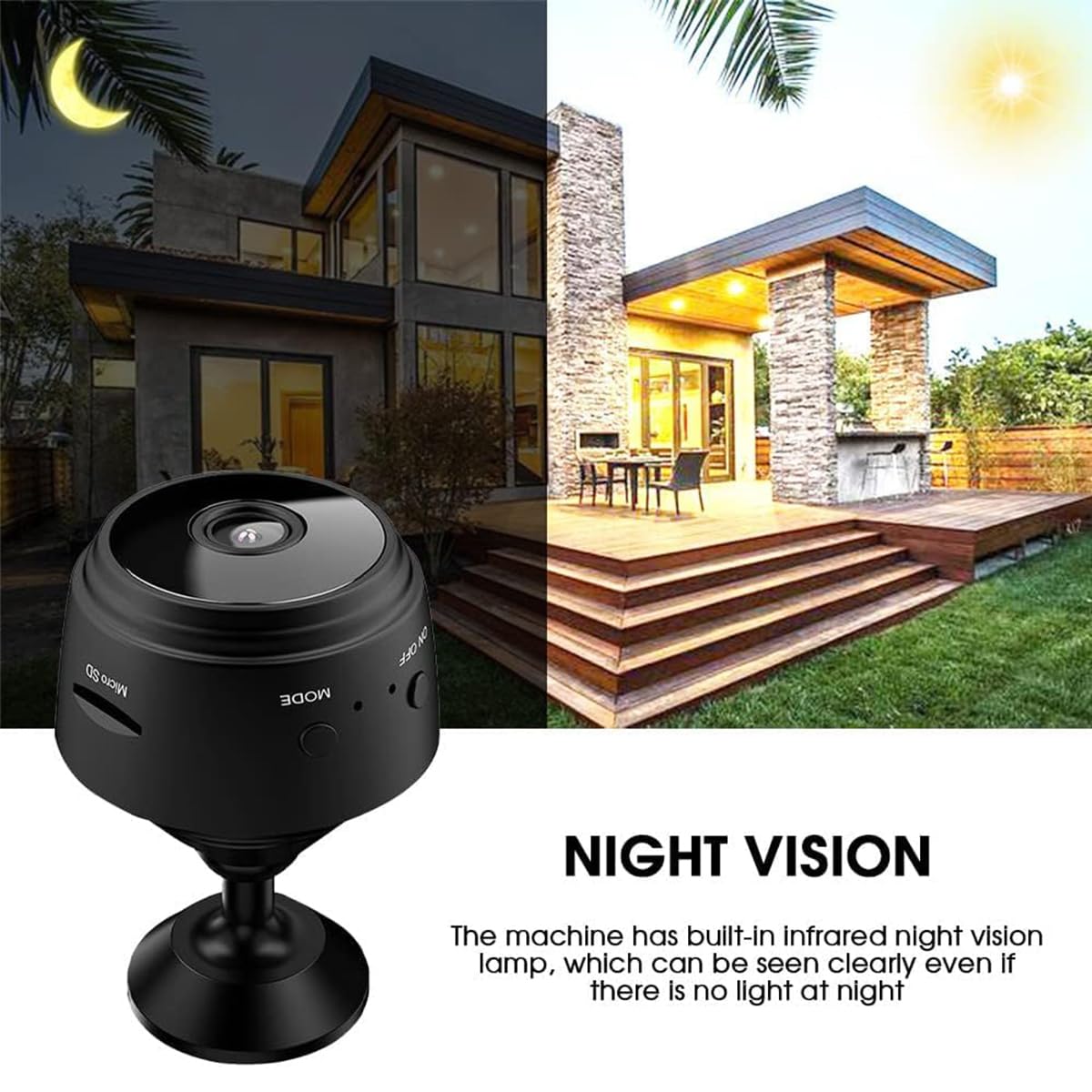 **Camtrix Mini 1080p HD Wireless Magnetic Security Camera - 3 Pack with Night Vision & Motion Detection, Covert Surveillance for Home & Office, Indoor/Outdoor Use**    *(Use Cases: Monitor baby rooms, secure garages, protect offices, or enhance outdoor property surveillance with easy magnetic mounting.)*