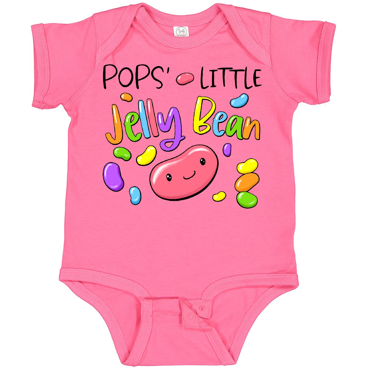 Inktastic Pops' Little Jellybean Cute Easter Candy Baby Bodysuit - Adorable Infant Onesie for Easter, Baby Shower & Holiday Photos - Soft Cotton Unisex Baby Outfit for Newborns & Toddlers