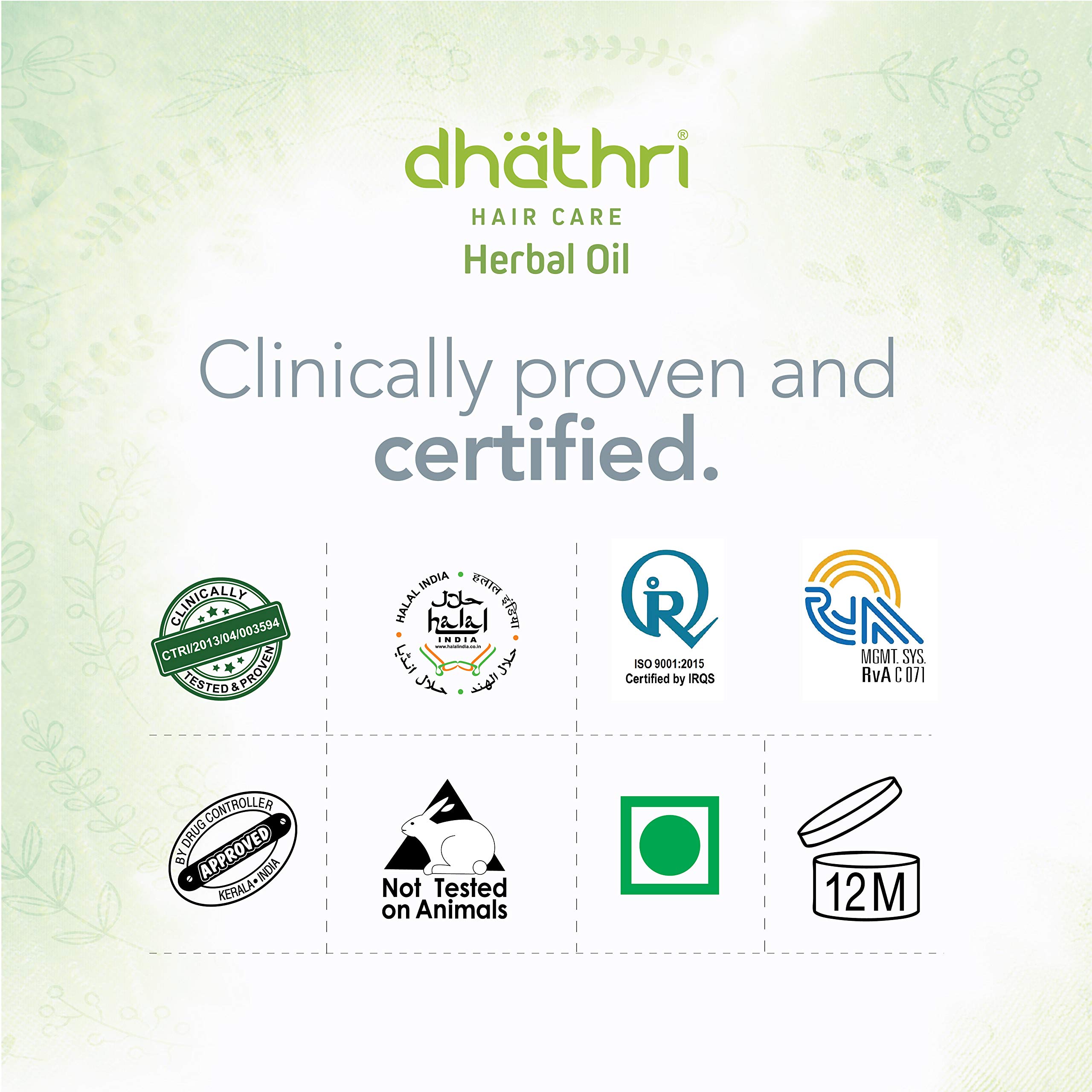 Dhathri Ayurvedic Hair Care Combo - Herbal Oil (100ml) & Chemparathi Thaali Oil (200ml) | Natural Hair Fall Treatment & Regrowth Solution | Organic Shampoo for Dry, Frizzy Hair | Complete Hair Care Set for Women & Men | Perfect for Daily Scalp Massage & Deep Conditioning