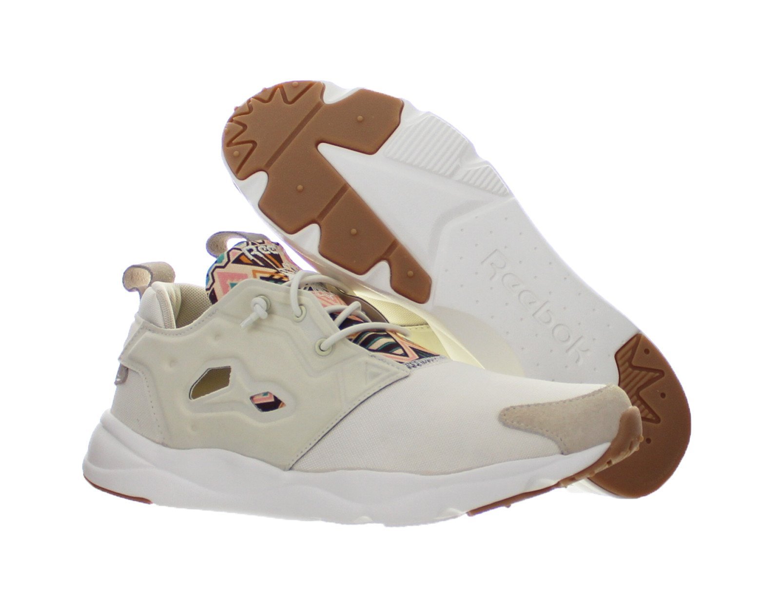 Reebok Men's Furylite Graphic Pack Sneakers - White/Cream White/Chalk/Parchment - Size 9 US - Lightweight Running Shoes for Gym Workouts & Casual Wear