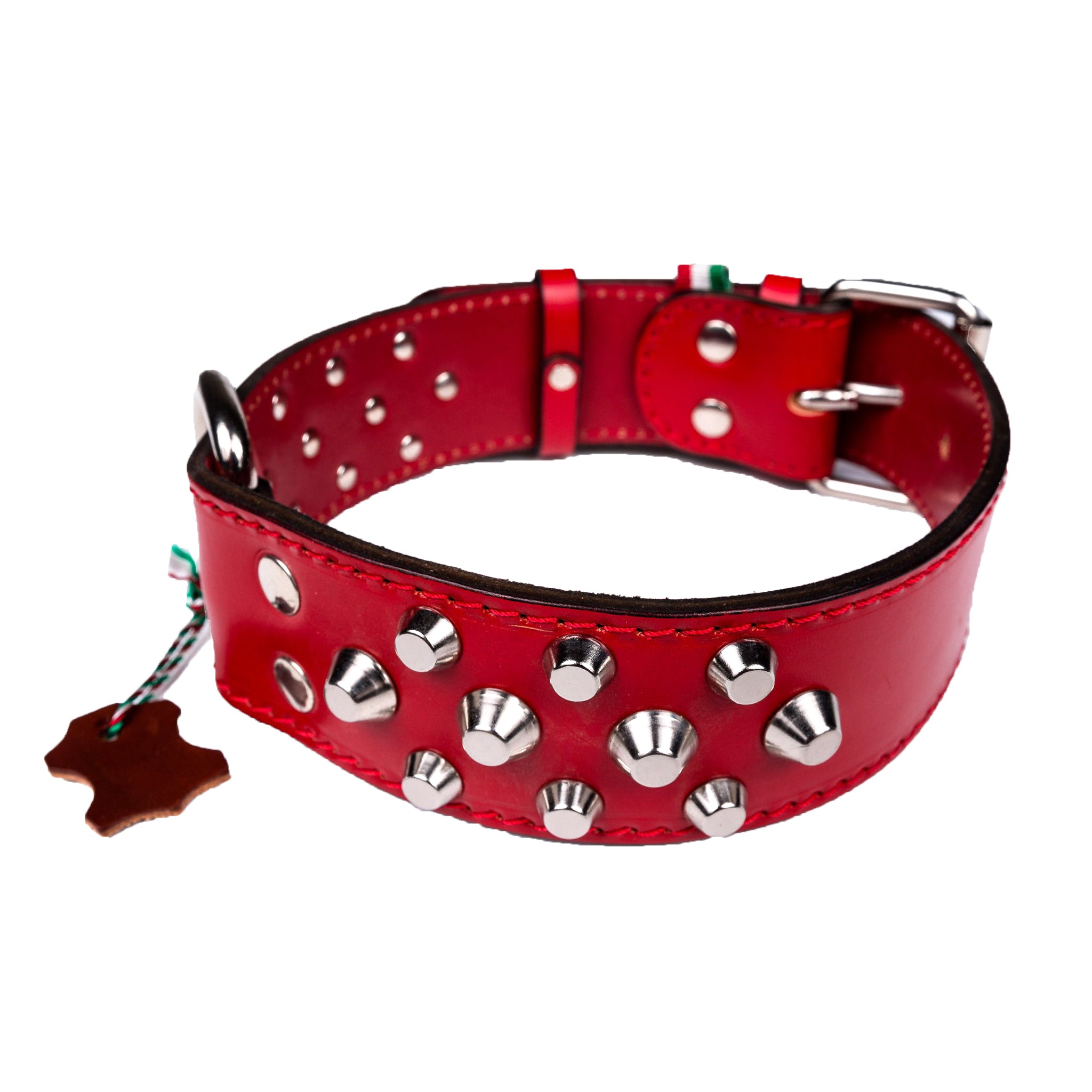 European Mastiff Studded Dog Collar - Heavy Duty Spiked Leather Collar for Large Breed Dogs - Perfect for Training, Walking & Protection