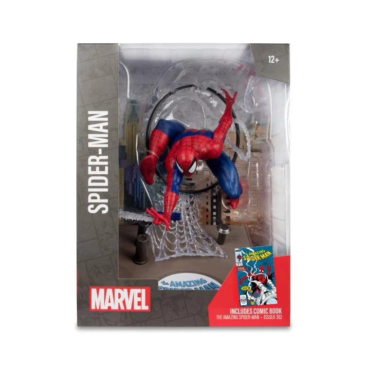 Marvel Comics The Amazing Spider-Man #301 1/6 Scale Action Figure - Collectible Superhero Toy for Display & Comic Book Fans