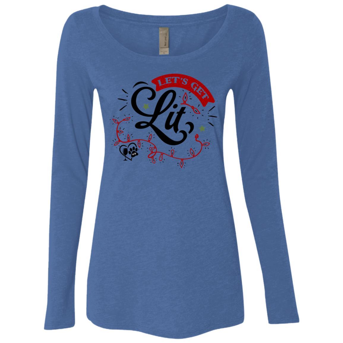 WineyBitches.Co Women's Tri-Blend Long Sleeve Scoop Neck T-Shirt - Soft & Comfortable for Casual Wear, Lounge & Everyday Outfits