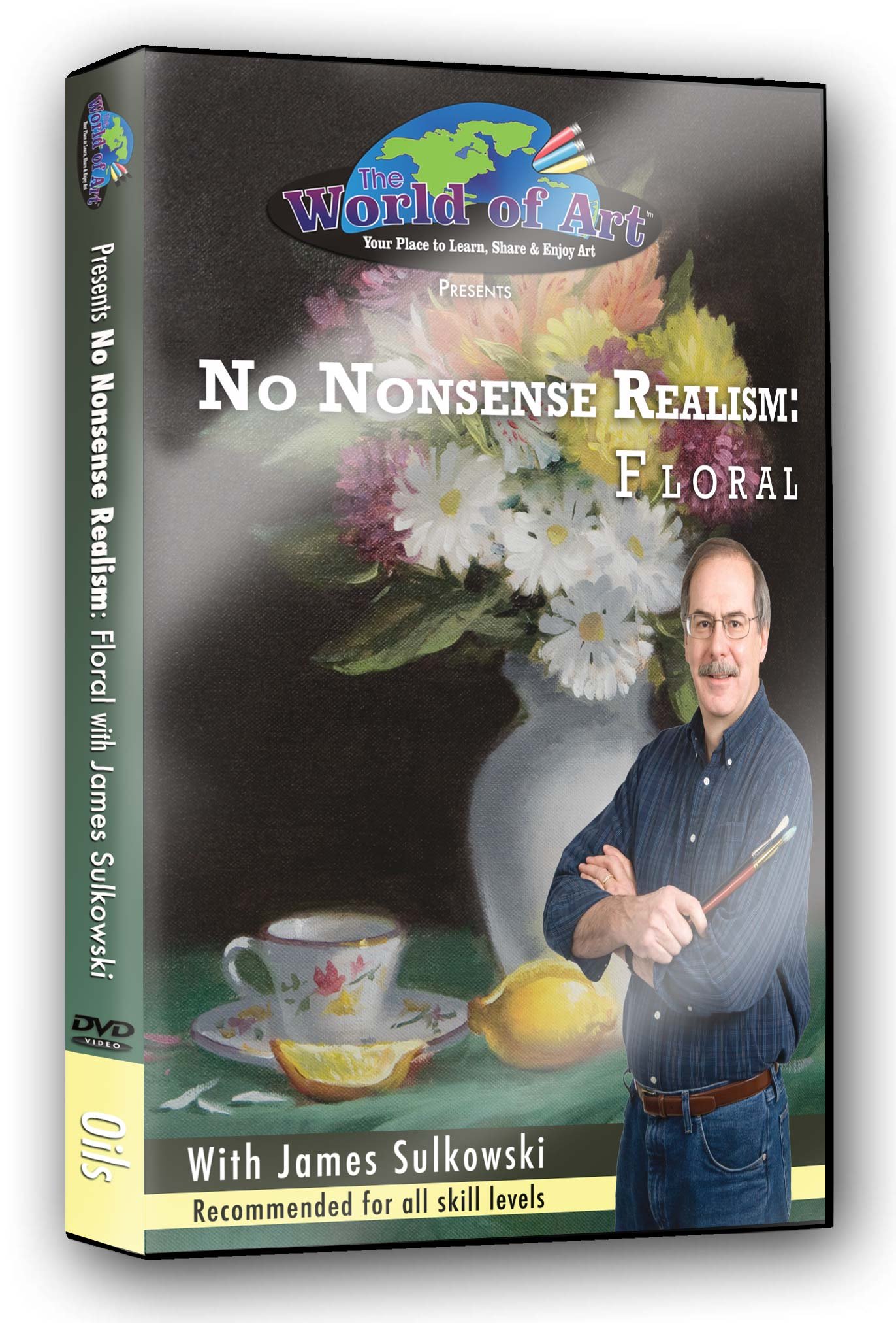 James Sulkowski Video Art Lessons - No Nonsense Realism: Floral Still Life Painting Tutorial DVD - Learn Oil Painting Techniques for Beginners & Artists | Home Studio Art Class, Gift for Painters