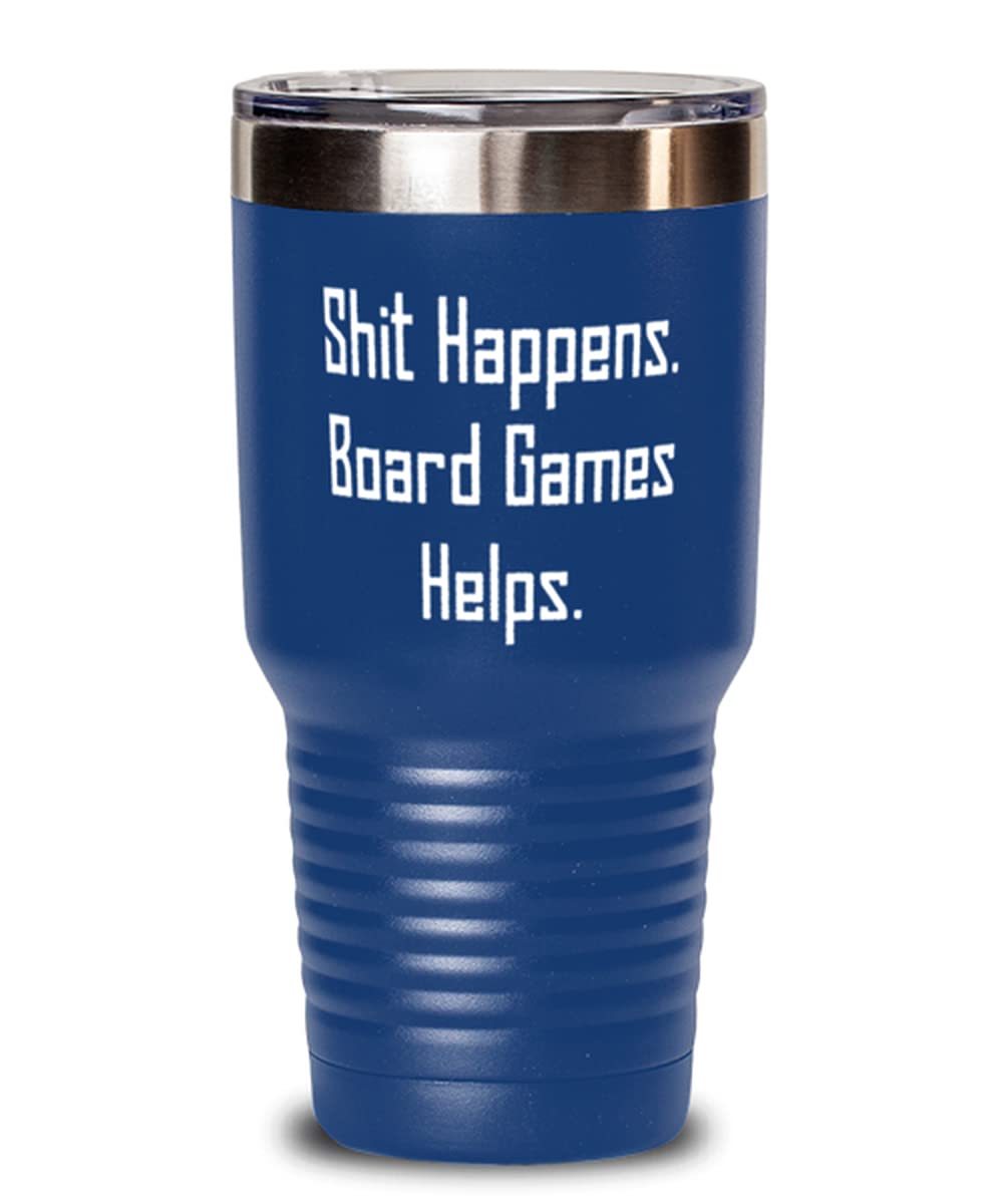 Shit Happens Board Game - Hilarious Adult Party Game for Friends & Family - 30oz Insulated Tumbler Included - Perfect for Game Nights, Office Parties & Drinking Games