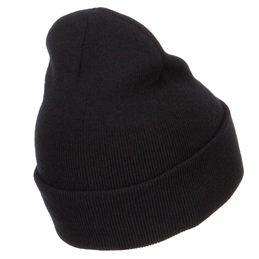 Mini Rose Embroidered Long Beanie for Women - Soft Winter Knit Hat with Floral Design - Perfect for Cold Weather, Outdoor Activities & Fashion Accessories