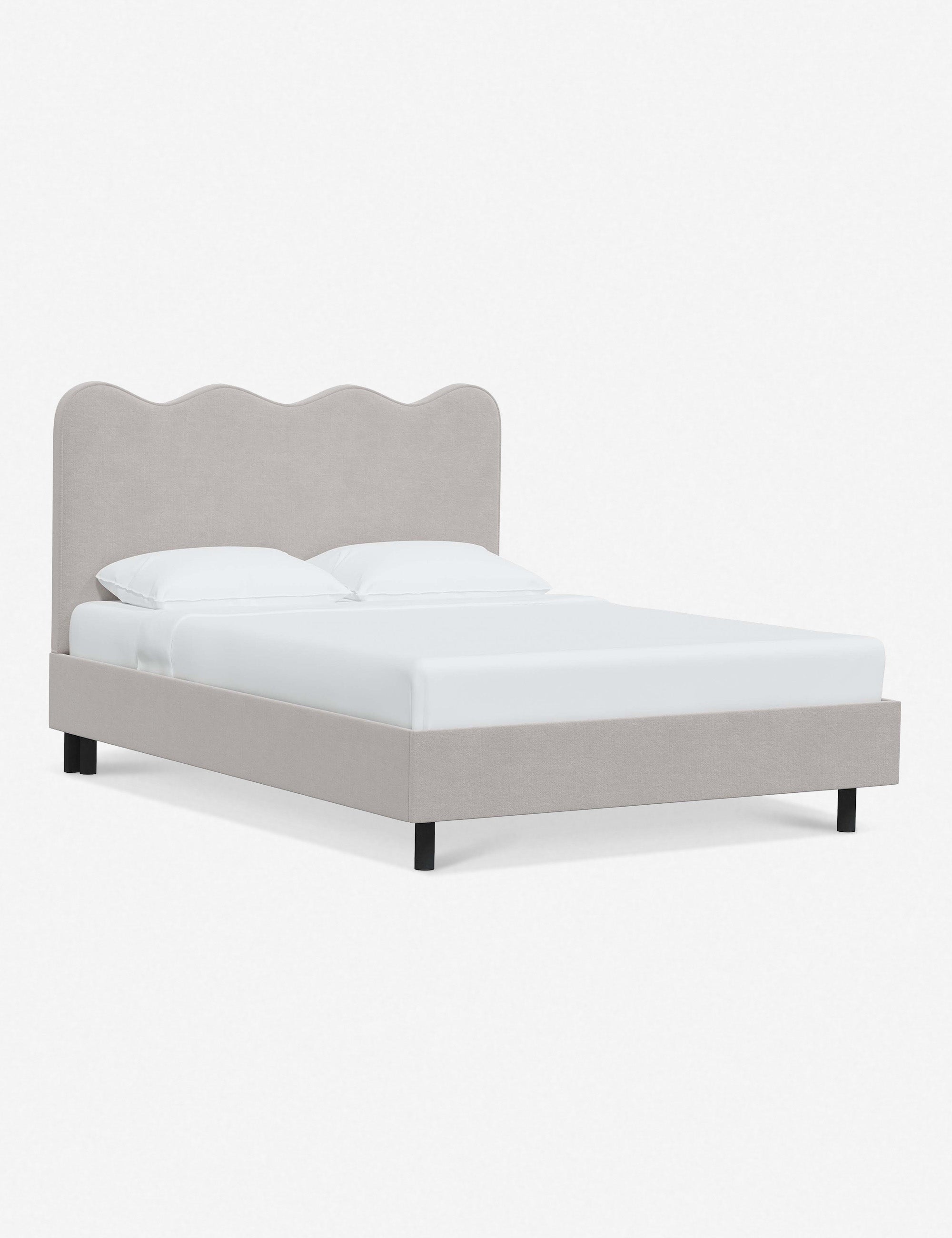 Modern Clementine Platform Bed Frame - Queen Size, Wooden Slat Support, Sturdy & Minimalist Design - Perfect for Bedrooms, Guest Rooms & Small Spaces