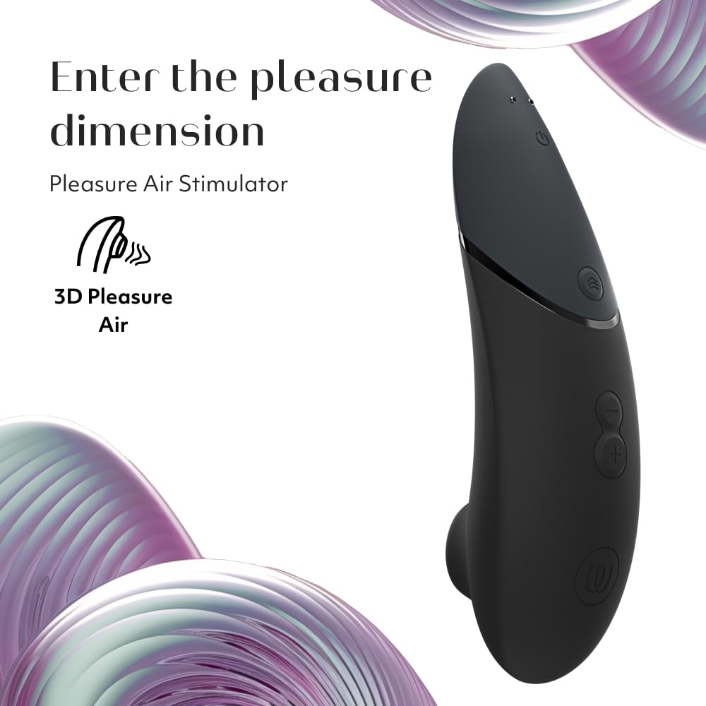 Womanizer Next Clitoral Stimulator – 3D Pleasure Air Technology – Suction Vibrator for Women & Couples – 14 Vibration Modes – Waterproof & Rechargeable – Black – Perfect for Solo Play & Couples Intimacy