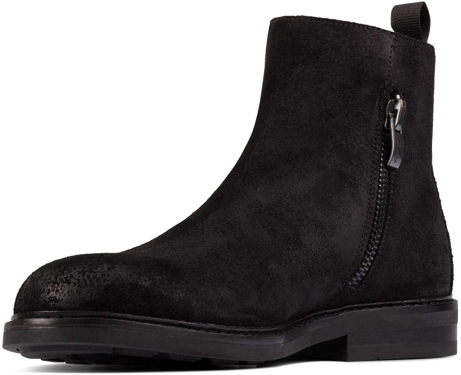 Clarks Men's Clarkdale Zip Waterproof Leather Chukka Boots - Comfortable & Durable for Outdoor, Work & Casual Wear
