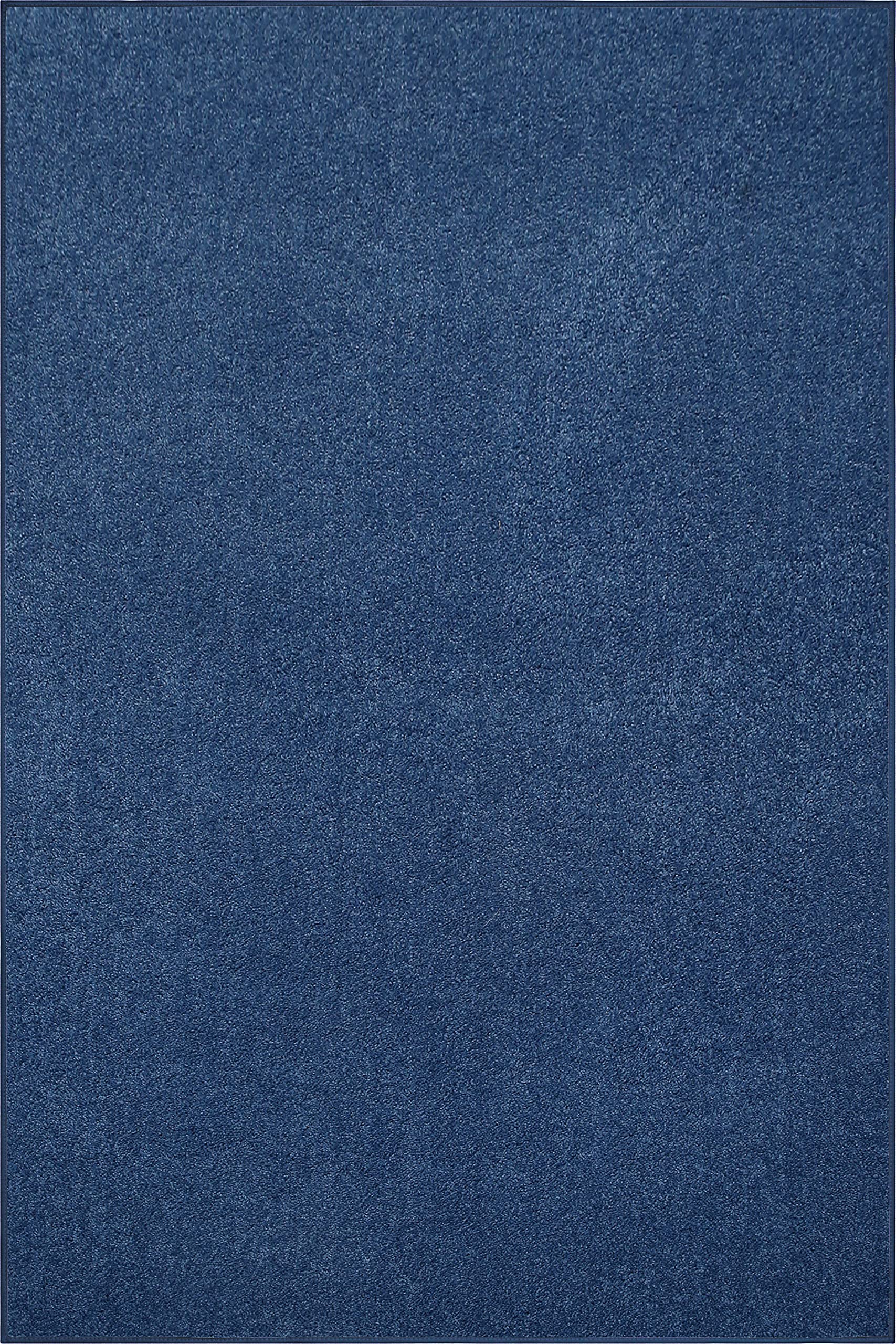 5' x 7' Solid Color Indoor Area Rugs - Soft Plush Royal Blue Carpet for Living Room, Bedroom & Office | Non-Slip Backing, Easy to Clean