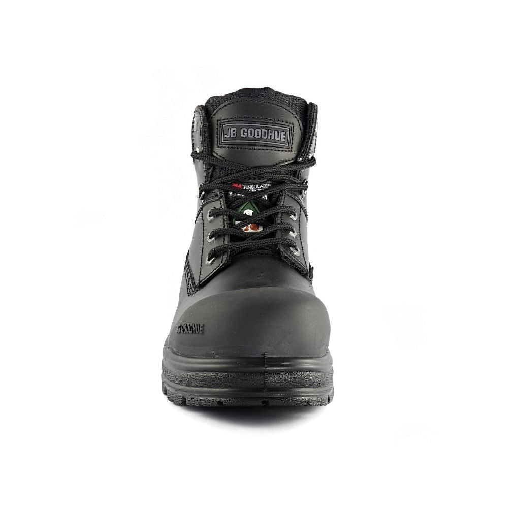 JB Goodhue Dash2 Men's 6-Inch Composite Toe Work Boots - Safety Shoes for Construction, Warehouse & Outdoor Work | Black (Model 14018) | ASTM F2413-11 Certified | Slip & Oil Resistant