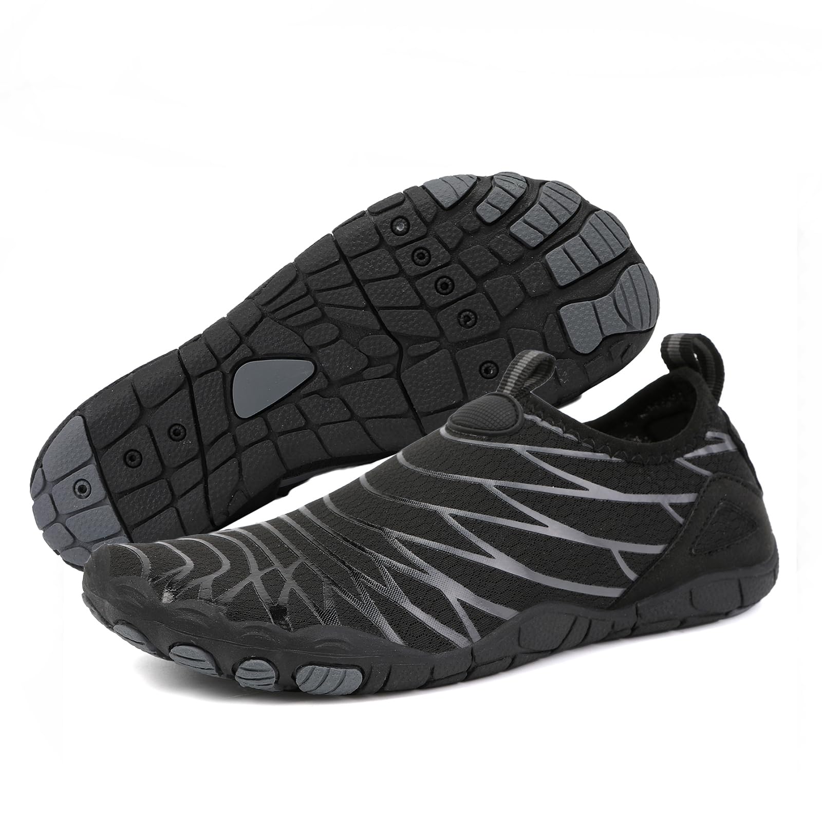 GUNIYIFS Women's & Men's Water Shoes - Non-Slip Quick-Dry Barefoot Beach Shoes for Surfing, Yoga, Hiking & Sports - Lightweight Comfortable Swim Shoes for Pool, Ocean & Water Activities