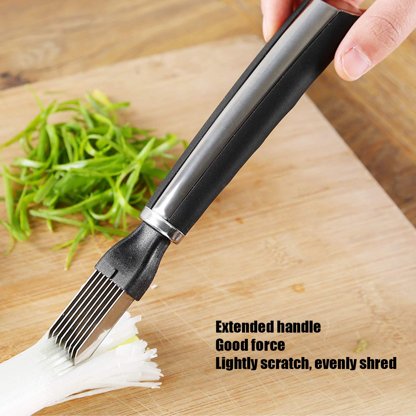 Stainless Steel Vegetable Chopper & Dicer for Onion, Scallion, Fruit - Multifunctional Kitchen Tool for Slicing, Grating & Shredding - Perfect for Meal Prep, Salads & Cooking