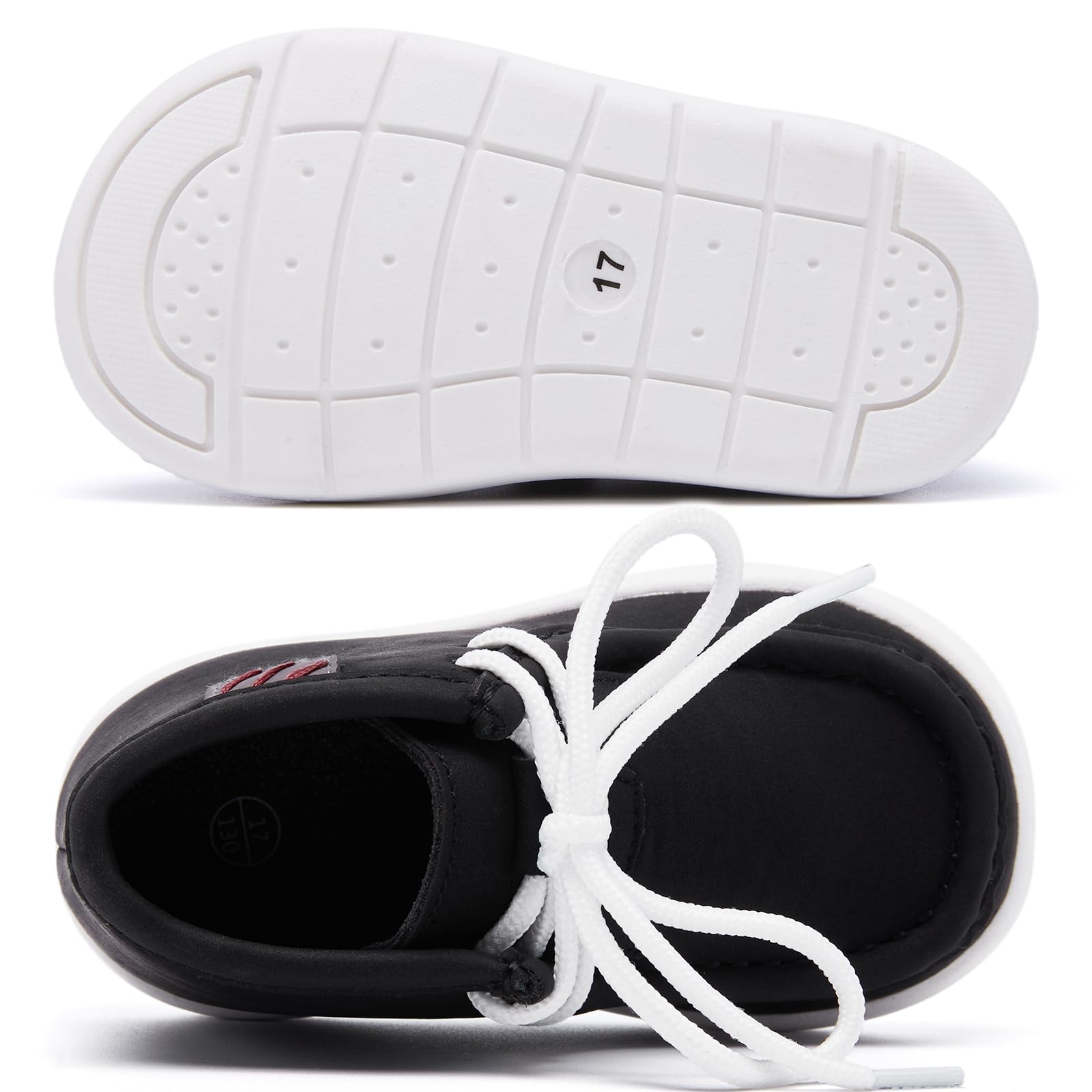 MORENDL Baby Boy & Girl First Walking Shoes - Non-Slip Lace-Up Dress Boots for Toddlers (6-24 Months) - Perfect for Special Occasions, Parties & Everyday Wear