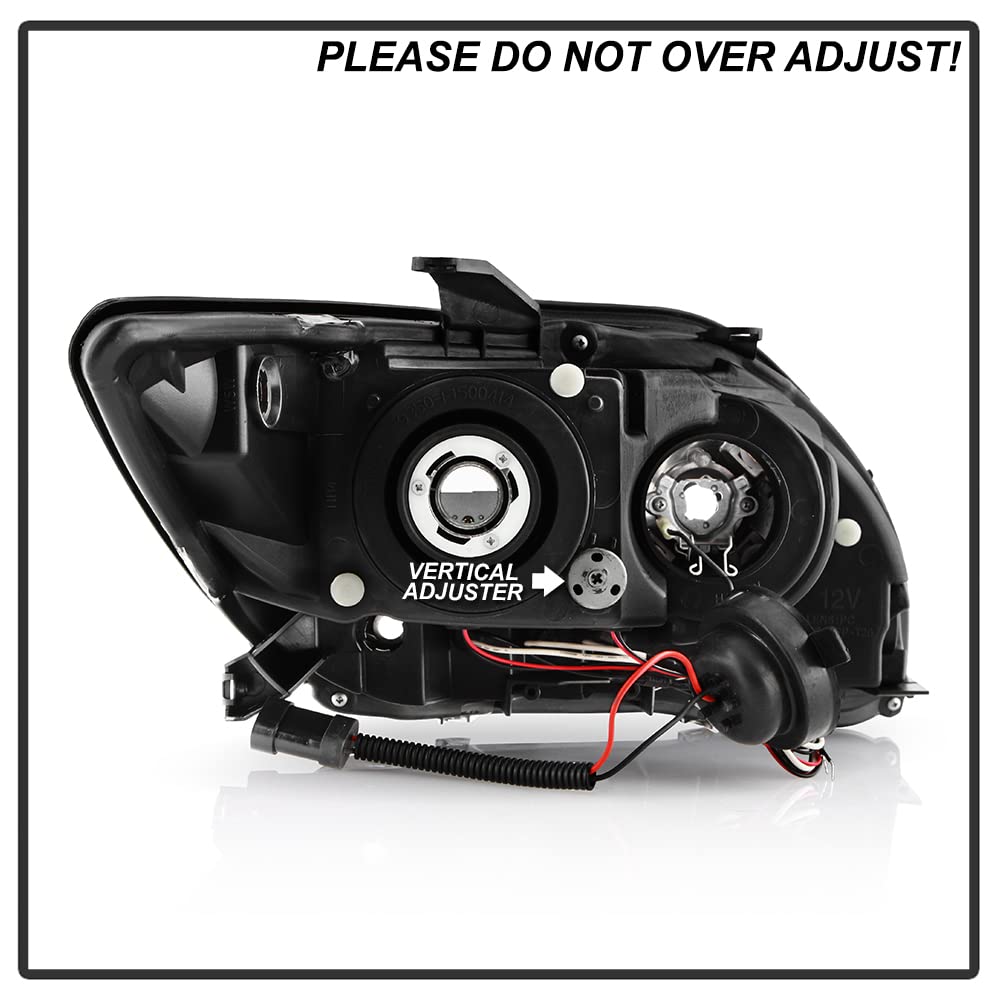 Scion TC 05-07 LED Halo Headlights - Black/Clear Lens Replacement - Upgrade Your Night Driving Visibility & Style