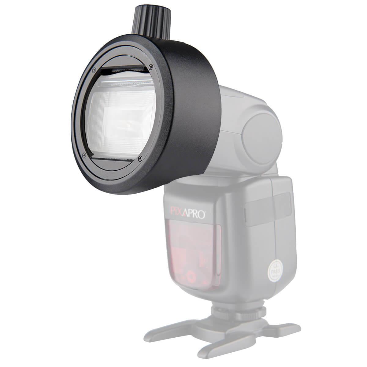 S R1 Round Head Speedlite Flashgun Adapter Bracket Ring - Universal Flash Mount for DSLR Cameras - Perfect for Studio Photography, Portrait Shoots & On-Location Lighting