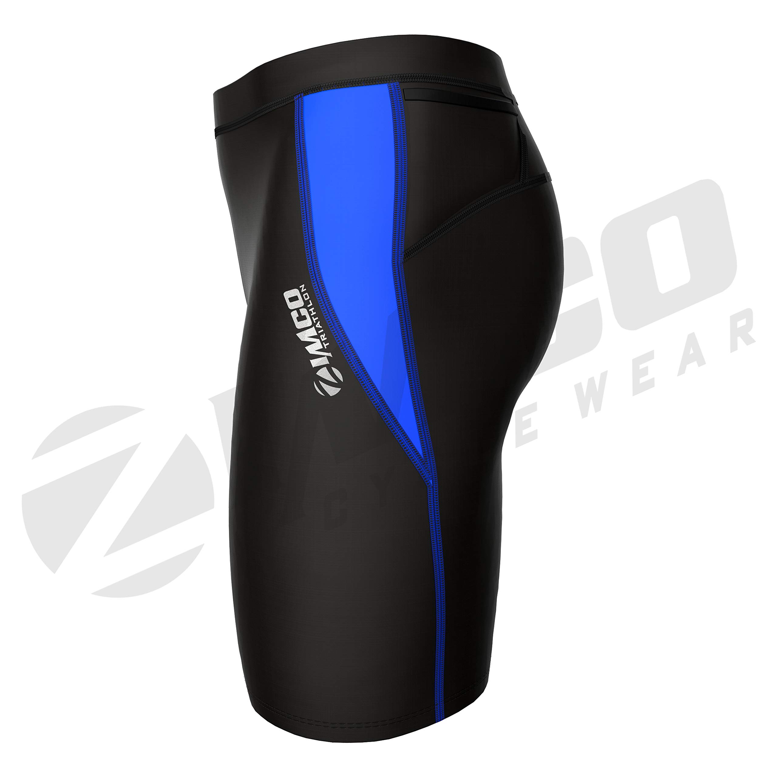Zimco Men's Performance Triathlon Shorts - Padded Triathlon & Cycling Shorts for Racing - Ideal for Triathlons, Cycling, and Endurance Training