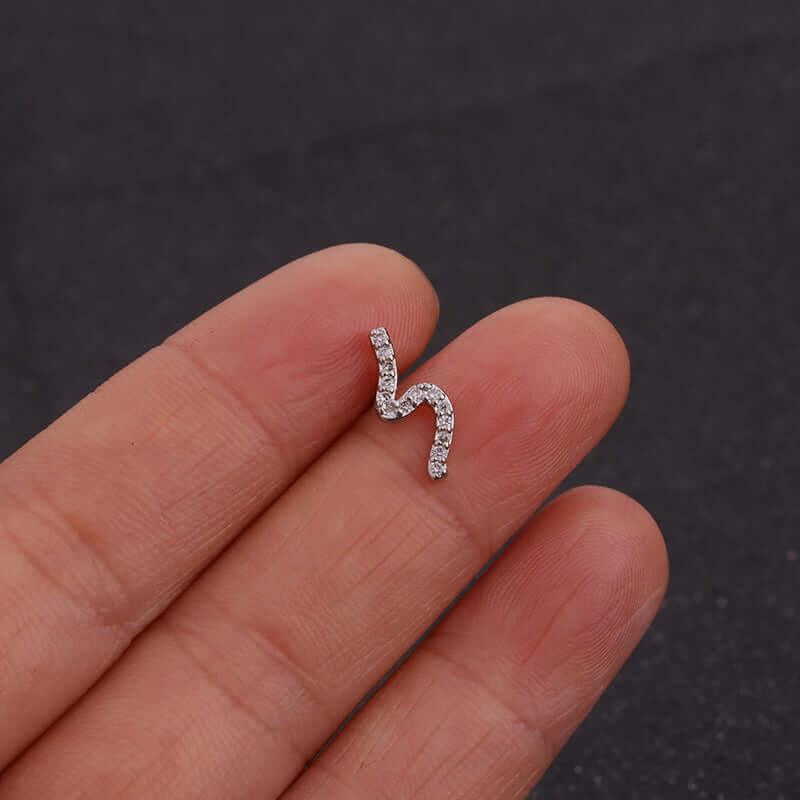 20G Cartilage Leaf Stud Helix Earrings for Women - 14K Gold Plated Minimalist Ear Piercing Jewelry - Perfect for Daily Wear, Parties & Gifts | HSPJ19111