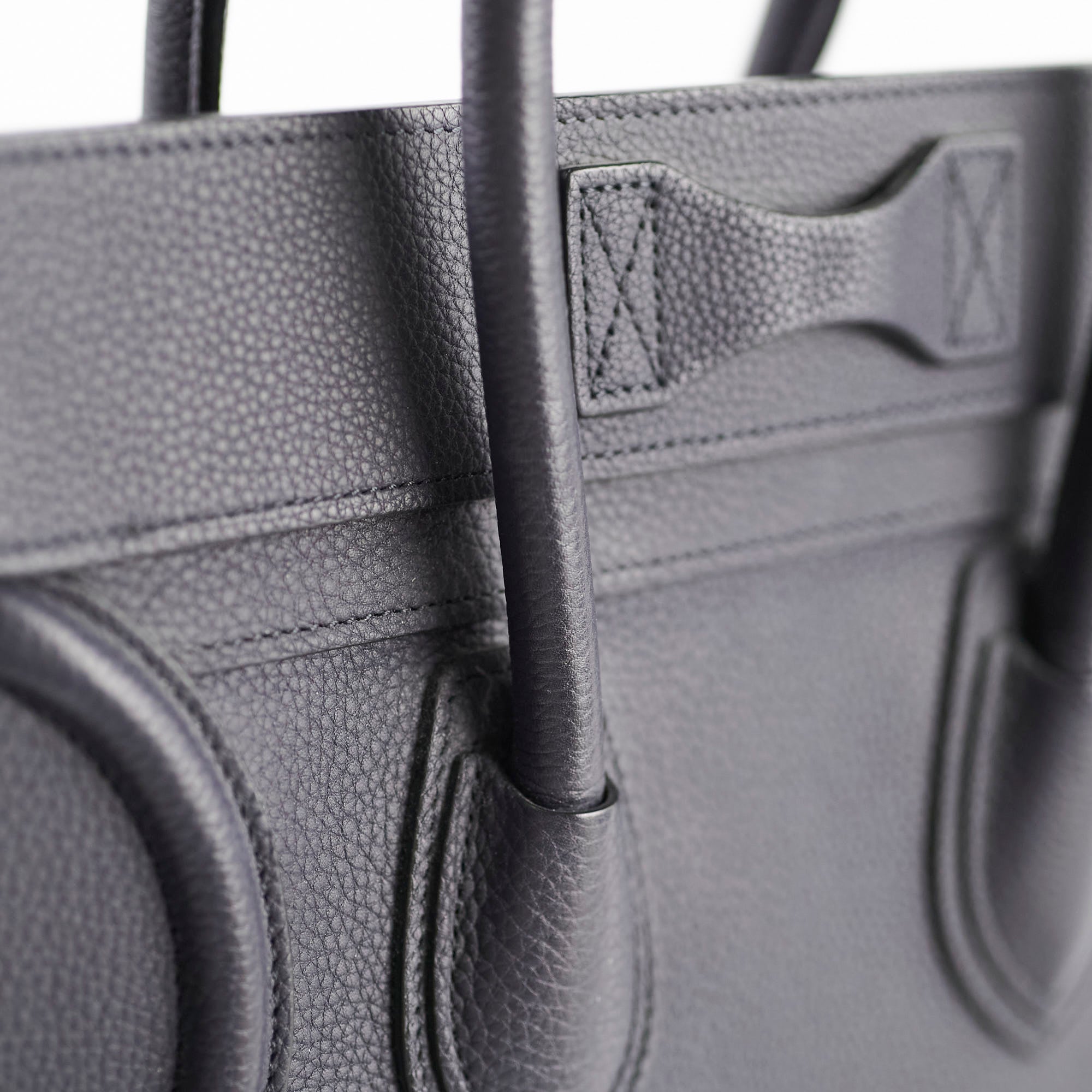 Celine Micro Luggage Bag in Black Calfskin Leather - Stylish Crossbody Purse for Women, Perfect for Work, Travel & Everyday Use
