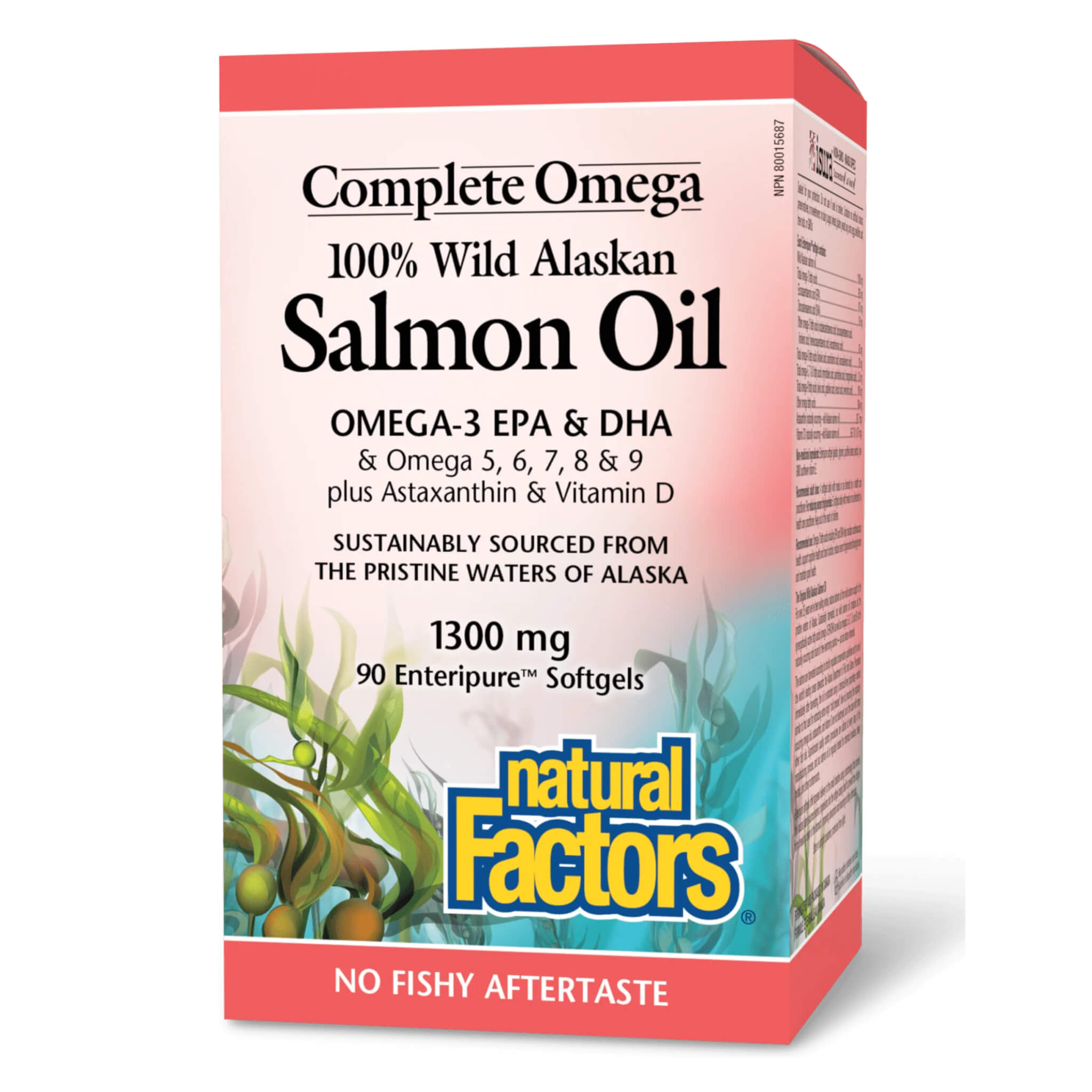 Complete Omega 100% Wild Alaskan Salmon Oil 1300mg Softgels - Enteric Coated for Better Absorption | Supports Heart, Brain & Joint Health | Premium Fish Oil Supplement for Adults & Seniors | Ideal for Daily Wellness Routine & Active Lifestyle