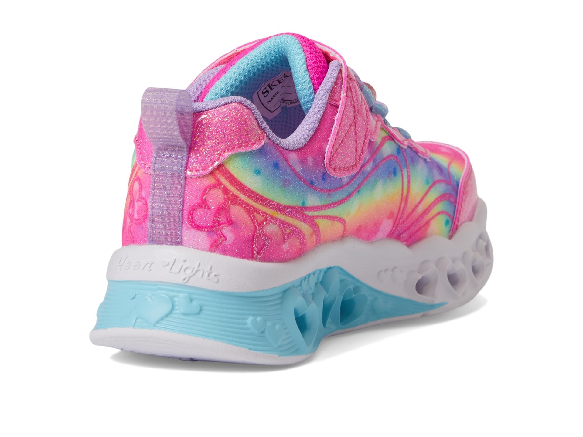 Skechers Girls' Flutter Heart Light Up Sneakers - Light Up Shoes for Kids with Flashing LED Lights | Perfect for School, Playground & Nighttime Activities