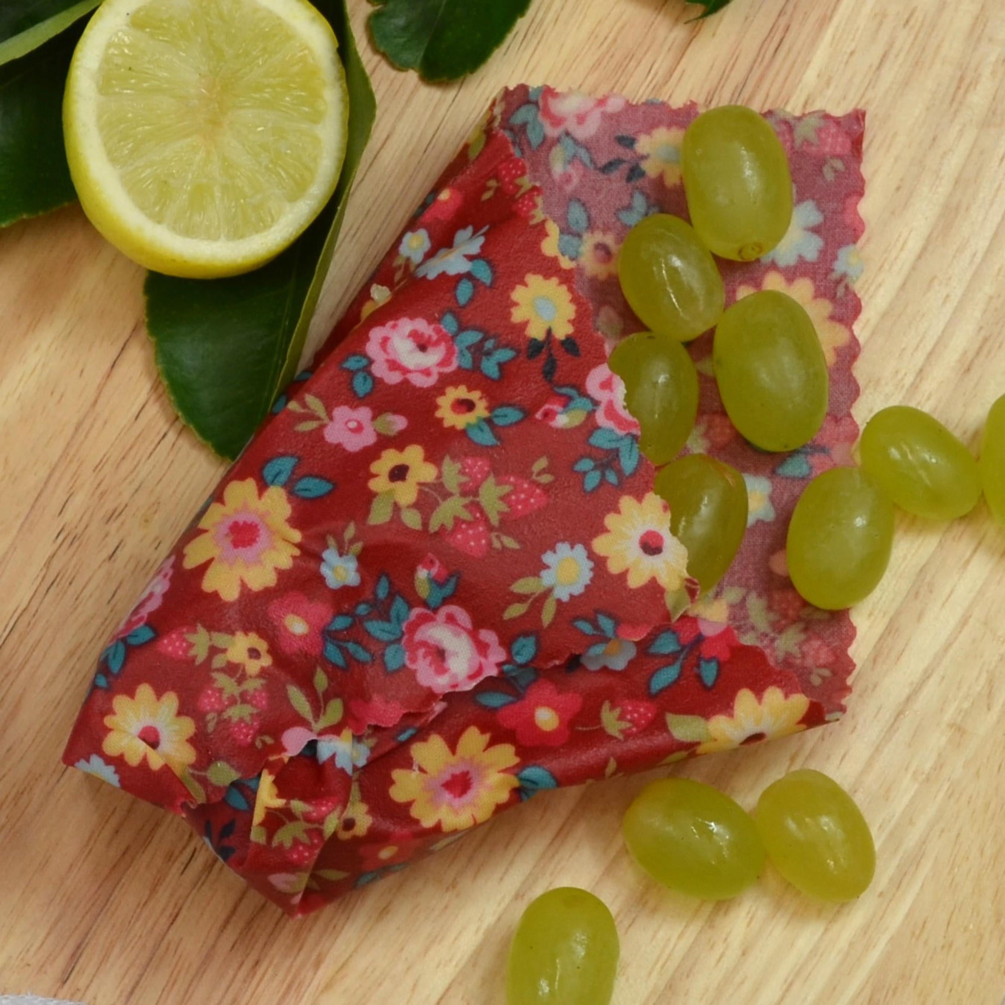 Alice's Garden Eco-Friendly Beeswax Food Wraps - Reusable Small Beeswax Wraps for Food Storage, Sandwich Wrapping & Fresh Produce Preservation - Perfect for Lunchboxes, Picnics & Zero Waste Kitchens