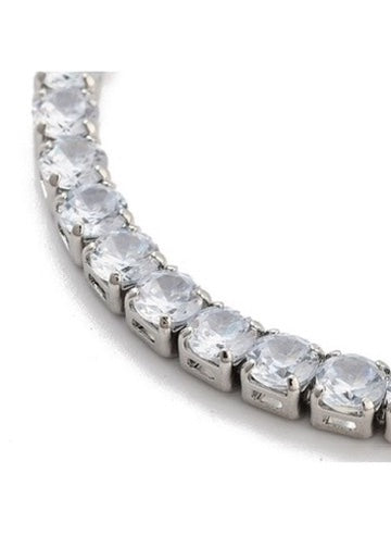 Jessie Sterling Silver 4mm CZ Tennis Bracelet for Women - Elegant Cubic Zirconia Jewelry for Everyday Wear, Parties & Special Occasions