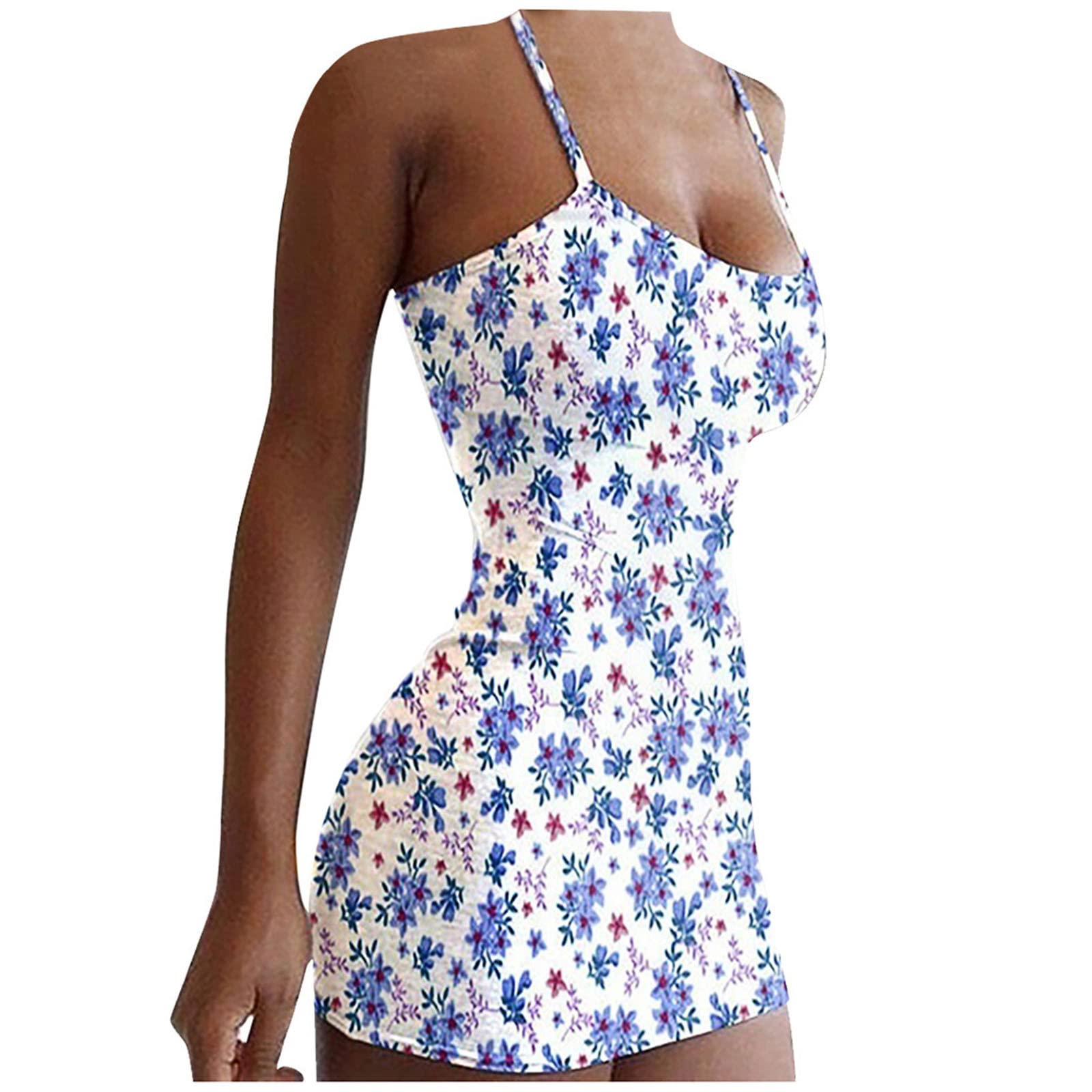Bohemian Flowy Maxi Dress for Women - Floral Print Sexy Summer Beach Wedding Guest Dress | Perfect for Vacations, Parties & Special Occasions