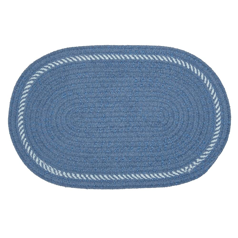 Colonial Mills Surroundings Chenille Nursery Rug - Soft Sprout Green 6' x 9' Oval Baby Room Rug | Non-Slip, Washable & Comfortable for Kids Play Area, Nursery Decor & Toddler Bedroom Floor Mat