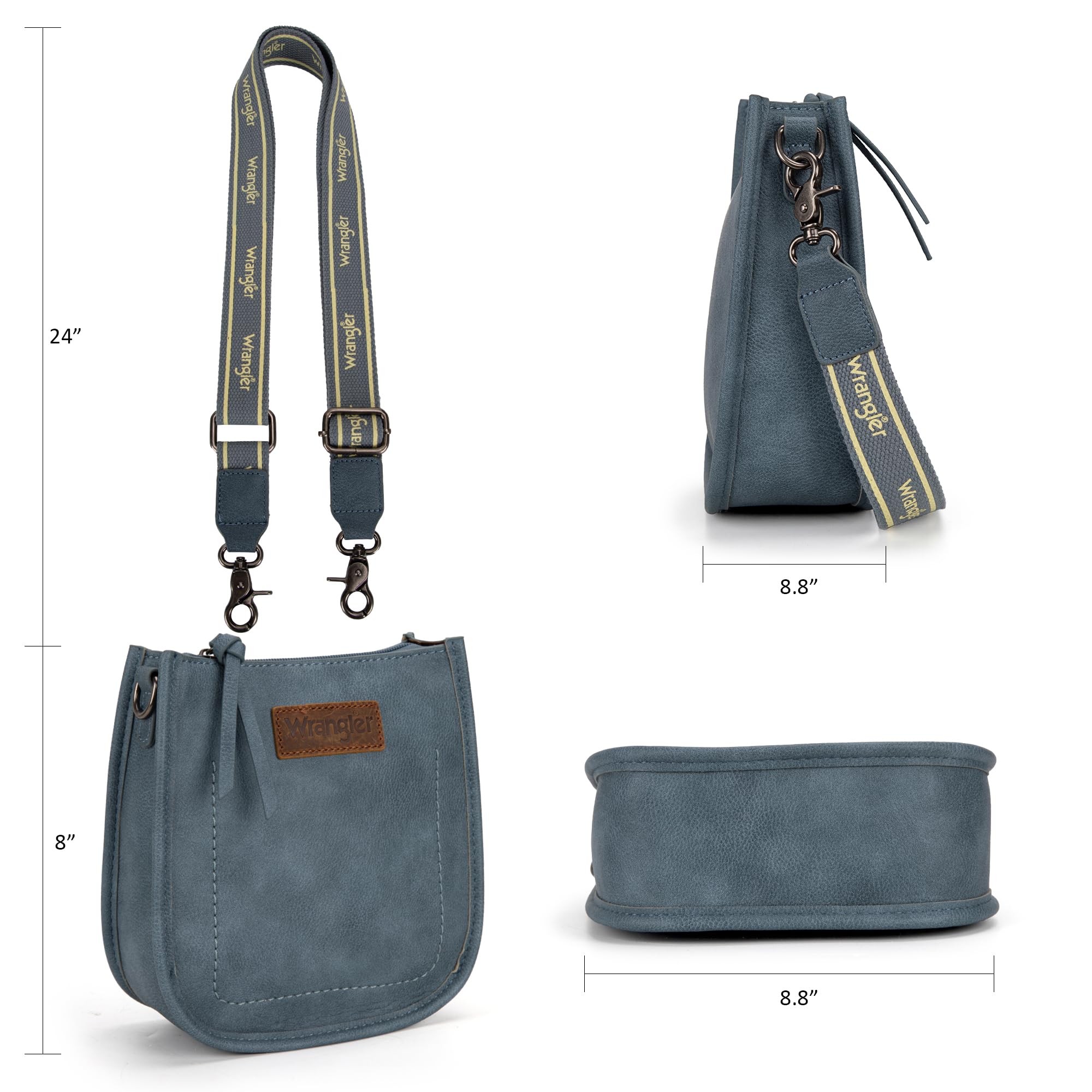 Wrangler Small Crossbody Bags for Women - Cute Mini Shoulder Purse Handbag - Perfect for Everyday Use, Travel & Shopping