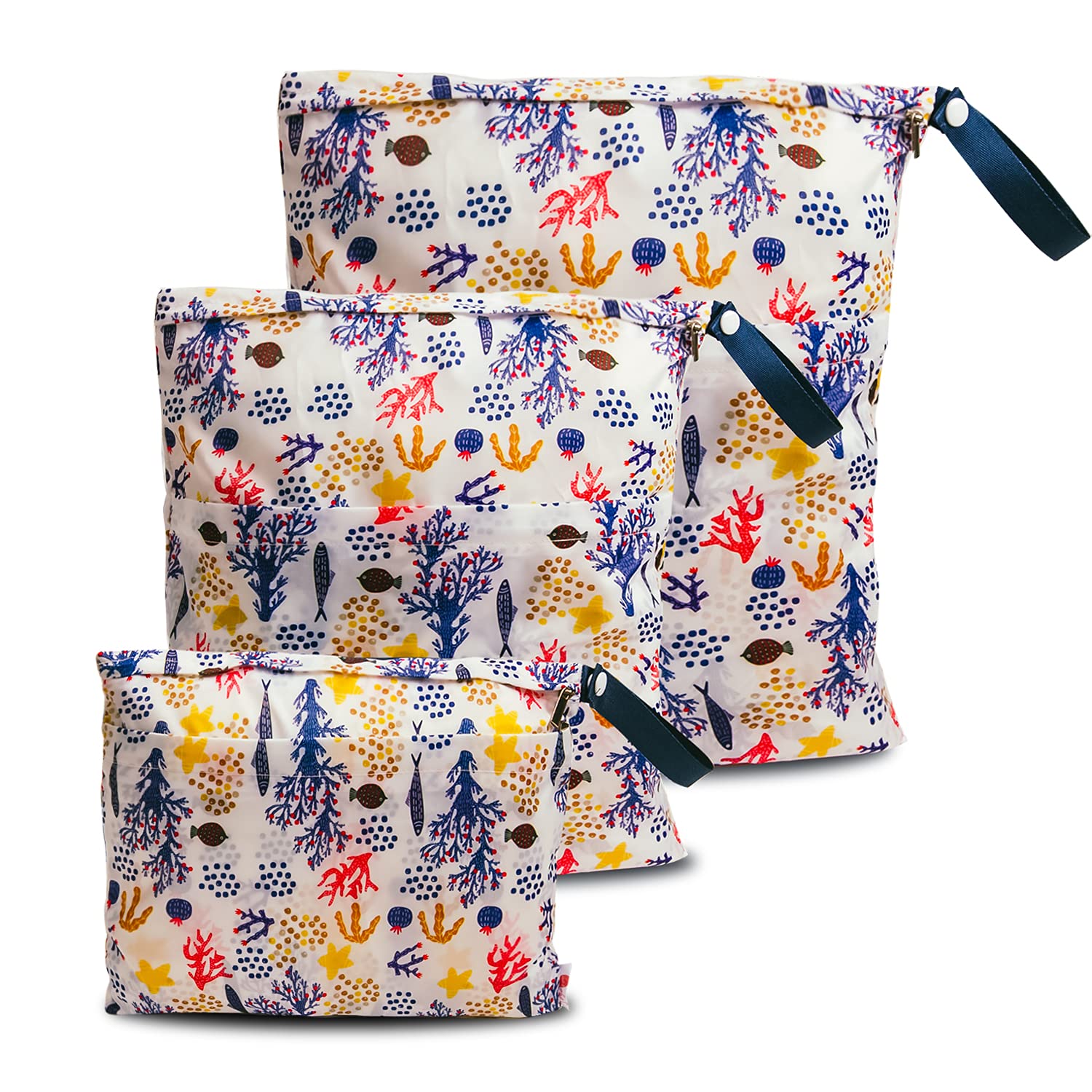 **Joyo Roy Waterproof Baby Wet Dry Bags - Reusable Diaper Bag for Swim, Beach & Travel - Ideal for Diapers, Clothes & Toiletries**