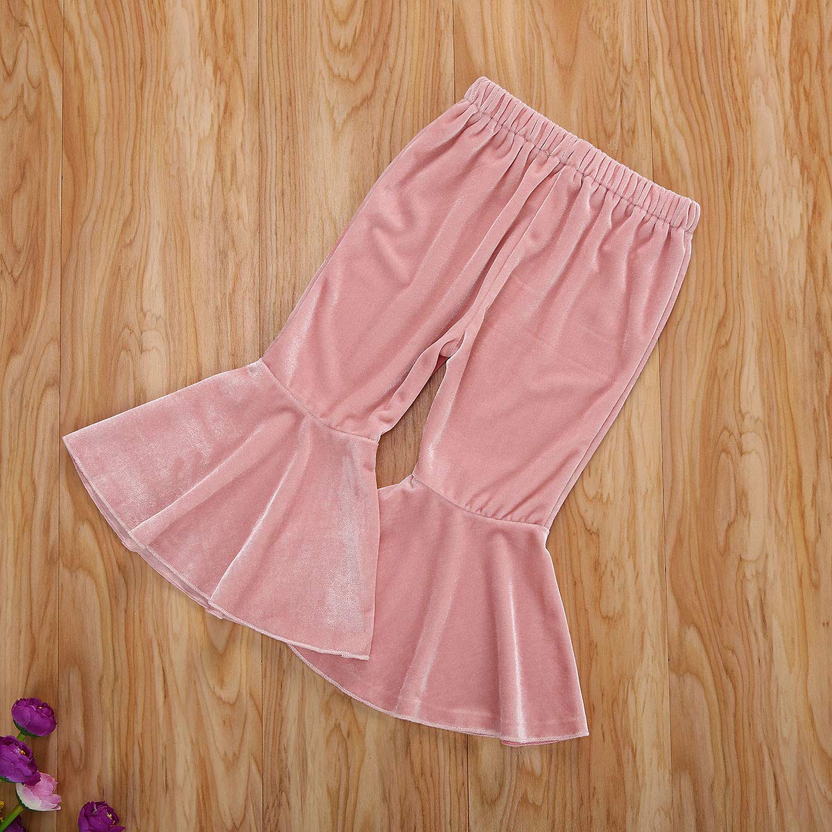 Toddler Bell Bottom Pants for Baby Girls - Soft Ruffle Leggings & Flare Trousers - Cute Outfit for Playtime, Photos & Special Occasions
