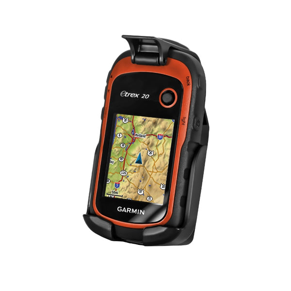 RAM HOL GA48U Garmin eTrex 10 20 30 GPS Mount Cradle - Secure Motorcycle Bike ATV Handlebar Mount for Outdoor Hiking Camping Navigation