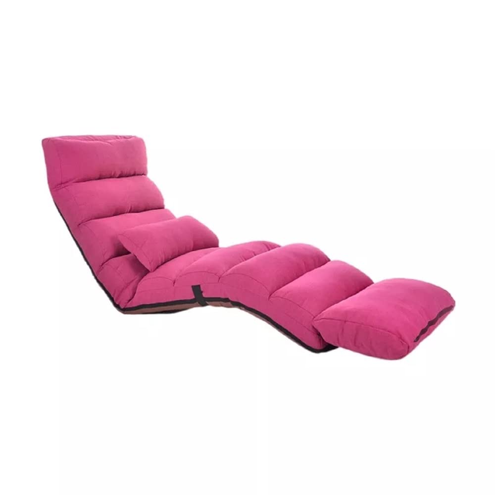 ZHYH Adjustable Reclining Chair - Foldable Floor Lounger Sofa Bed with Upholstered Chaise for Living Room | Perfect for Relaxing, Napping & Small Space Living