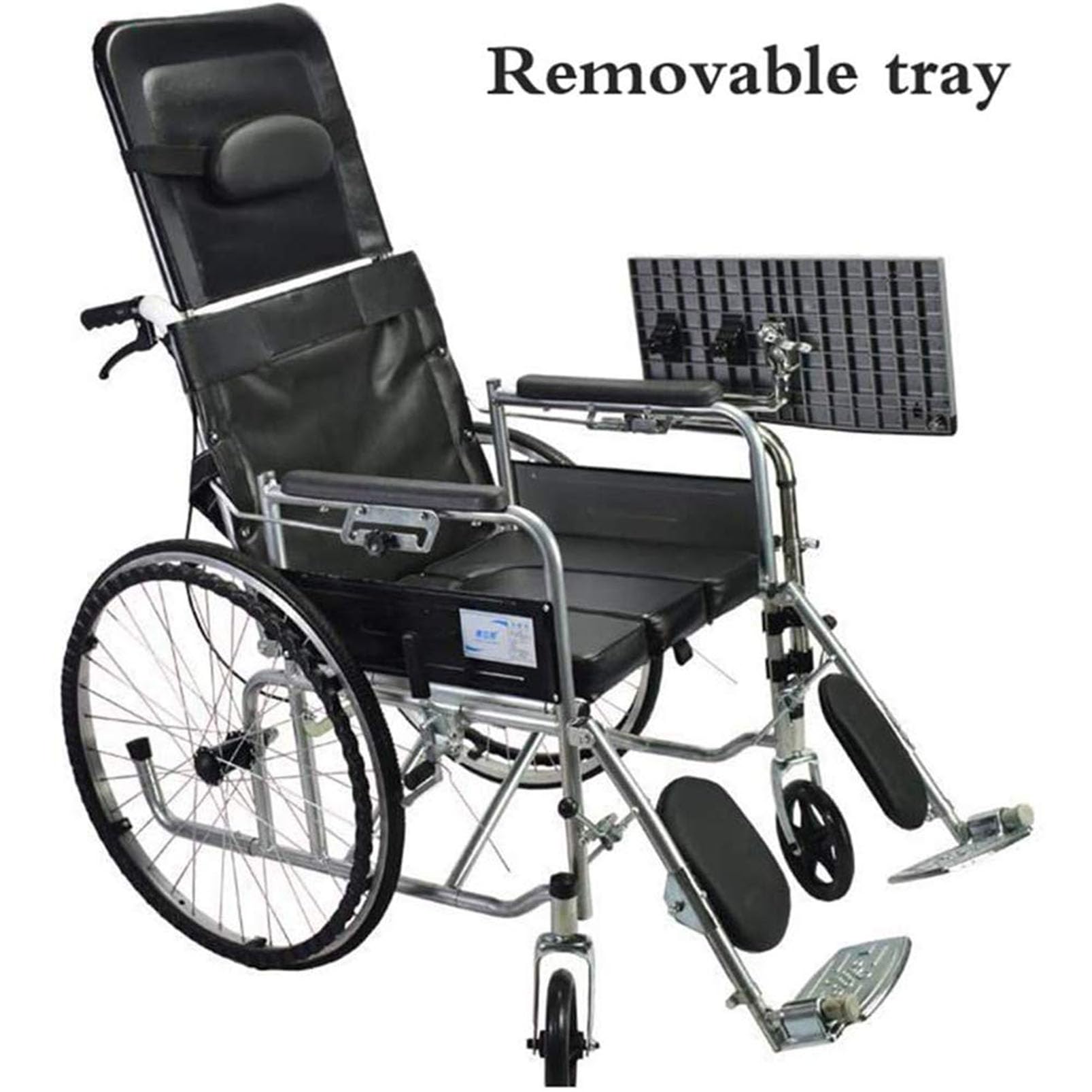 Adjustable Wheelchair Lap Tray for Adults - Height & Distance Customizable for Writing, Reading, Eating - Durable Wheelchair Accessories for Computer Work, Chess & Daily Activities