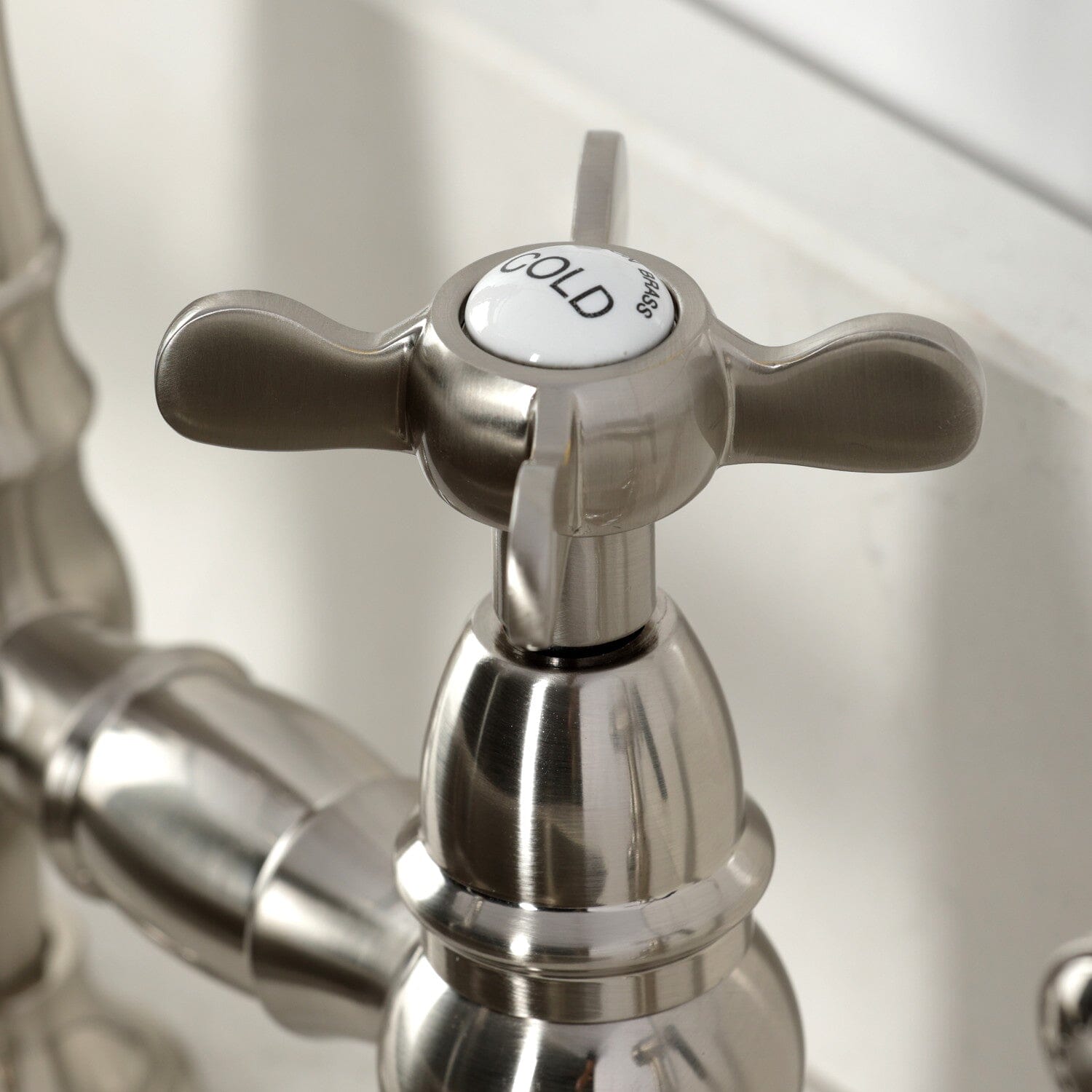 Essex Two Handle 4-Hole Deck Mount Bridge Kitchen Faucet with Brass Side Sprayer - Perfect for Farmhouse & Traditional Kitchen Sinks